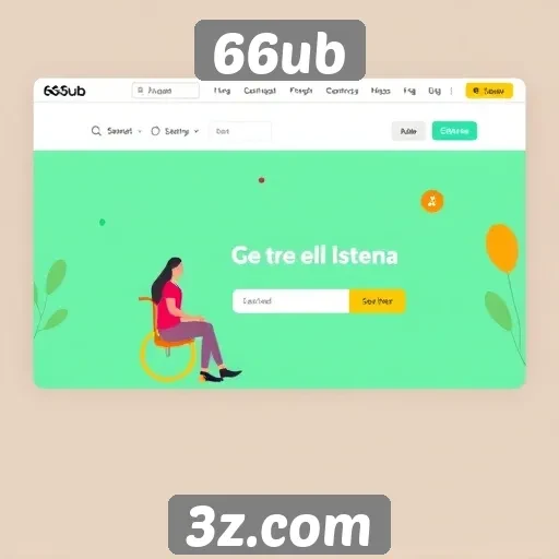 Acessibilidade e design inovador no site 66ub