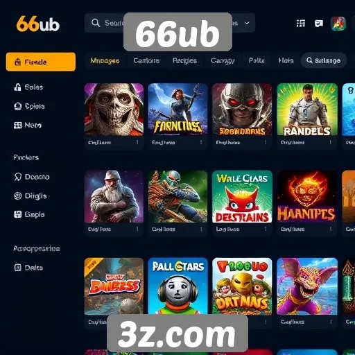 Interface do 66ub facilita navegação entre jogos